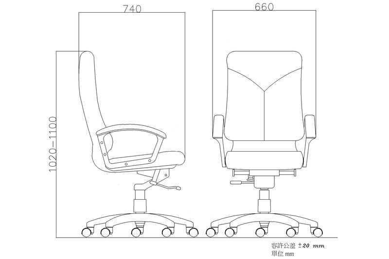 LMAJ02BKG 辦公皮椅系列